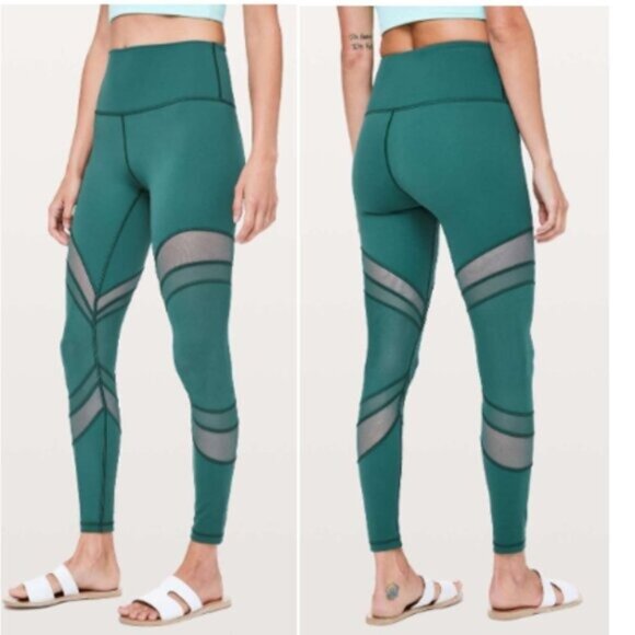 Lululemon Seek The Heat Tight in Green Jasper - 2 - Picture 1 of 11